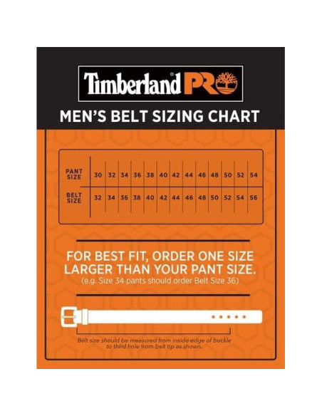 Cinturón de trabajo de cuero Timberland PRO 40 mm negro