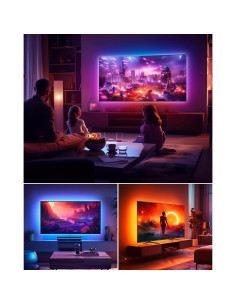 Luces LED Maylit ICRGB 5m para TV 44-70 pulgadas USB 2