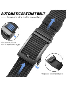 Cinturón Táctico de Nylon ACTCLOUD para Hombres 114 cm 2