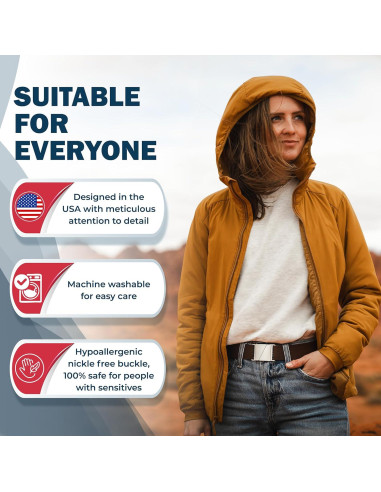 Cinturón elástico invisible One-Belt ajustable 127 cm