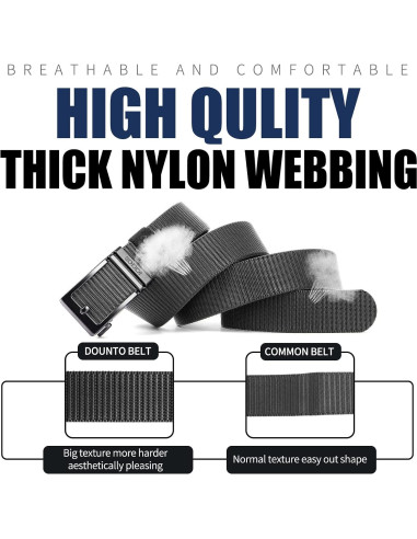 Cinturón Táctico de Nylon ACTCLOUD para Hombres 114 cm