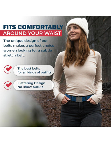 Cinturón elástico invisible One-Belt ajustable 127 cm