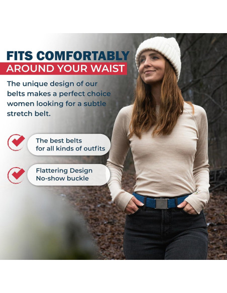 Cinturón elástico invisible One-Belt ajustable 127 cm