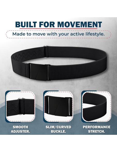 Cinturón elástico invisible One-Belt ajustable 127 cm