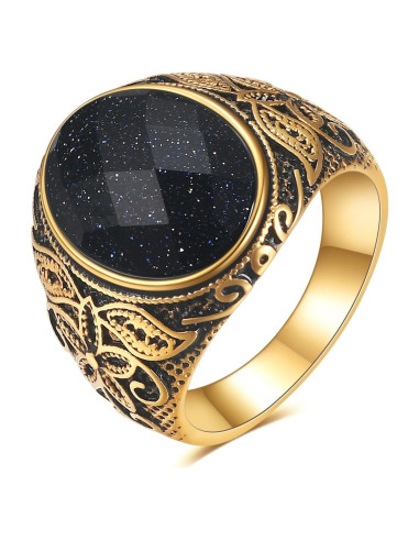 Anillo de Boda Retro de Ojo de Tigre LXBQYSTO para Hombres