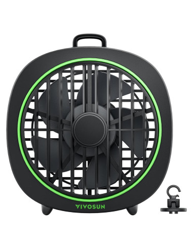 Ventilador de Clip VIVOSUN D4 10 cm 3 Velocidades Ajustable