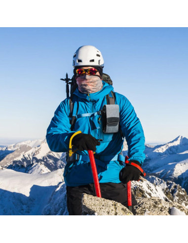 Bolsa de Viaje KIWIFOTOS Doble Capa para Smartphone Gris