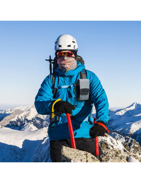 Bolsa de Viaje KIWIFOTOS Doble Capa para Smartphone Gris