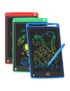Paquete de 3 Tabletas de Escritura LCD TQU 8.5" Colorido