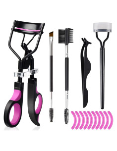 Kit de Rizador de Pestañas y Cejas Qiipii con 10 Almohadillas