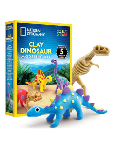 Kit de Arcilla para Modelar Dinosaurios National Geographic