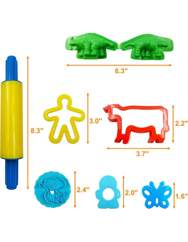 Juego de Herramientas para Masa FRIMOONY 44 Piezas