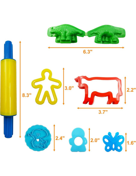 Juego de Herramientas para Masa FRIMOONY 44 Piezas