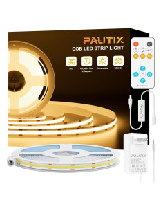 Tira LED COB PAUTIX 5m 2700K Regulable con Control Remoto