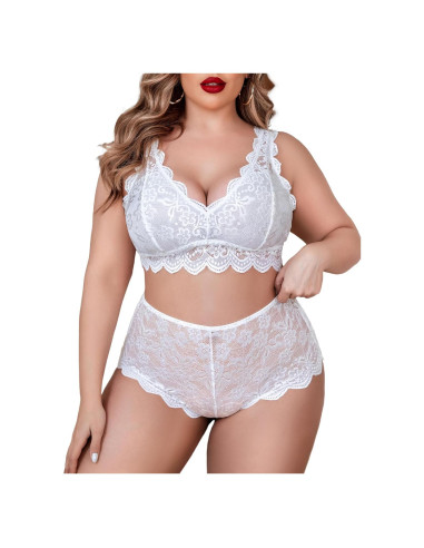 Conjunto de Lencería Talla Grande Avidlove Sujetador y Panty