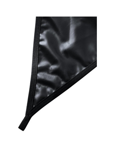 Conjunto de Lencería Sexy Lilosy Mediano Negro con Tirantes