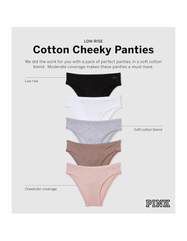 Ropa Interior Cheeky de Algodón Victoria's Secret PINK XS-XXL