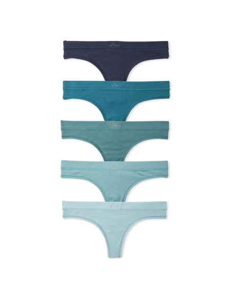 Tangas de Algodón PINK Victoria's Secret Paquete 5 Pzas