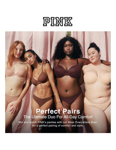 Tangas de Algodón PINK Victoria's Secret Paquete 5 Pzas