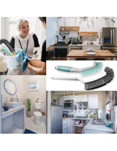 Juego de 2 Cepillos de Limpieza HONGSAGE para Cocina y Baño 2