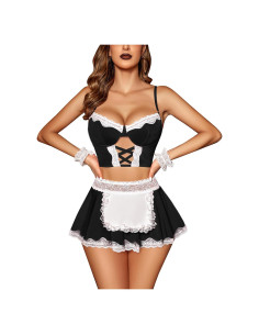 Conjunto de Lencería Sexy Avidlove Sirvienta 5 Piezas