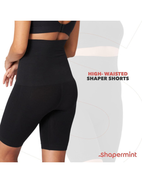 Faja Moldeadora SHAPERMINT para Mujeres - Control Abdomen Negro