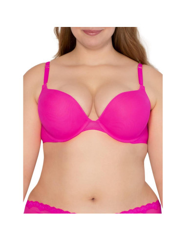 Sujetador Push-Up Smart & Sexy 36B Rosa Eléctrico Aros