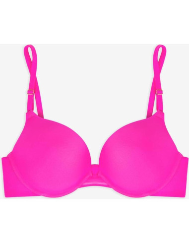 Sujetador Push-Up Smart & Sexy 36B Rosa Eléctrico Aros