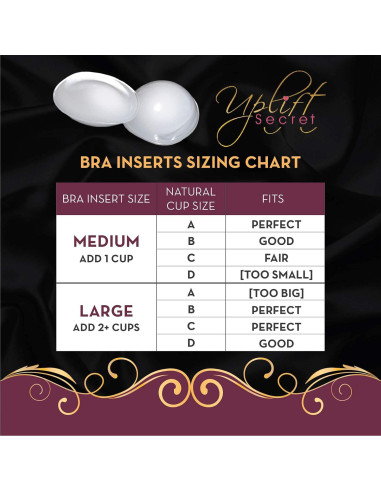 Inserciones Silicona Uplift Secret - Almohadillas Aumento Senos