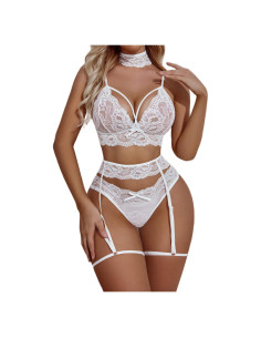 Conjunto de Lencería Sexy Avidlove con Cinturón y Bragas