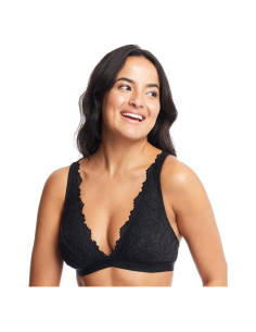 Sujetador Bralette de Encaje Jenny Jen Ivy Negro X-Large