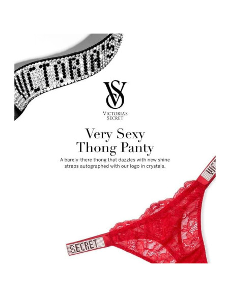 Tanga Brillante Muy Sexy Victoria's Secret Mujeres XS-XXL