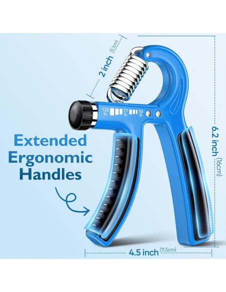 Fortalecedor de Agarre FitBeast Ajustable 4,54-59,87 kg