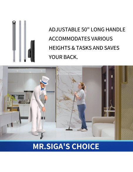 Cepillo de Fuga MR.SIGA con Mango Ajustable 127 cm