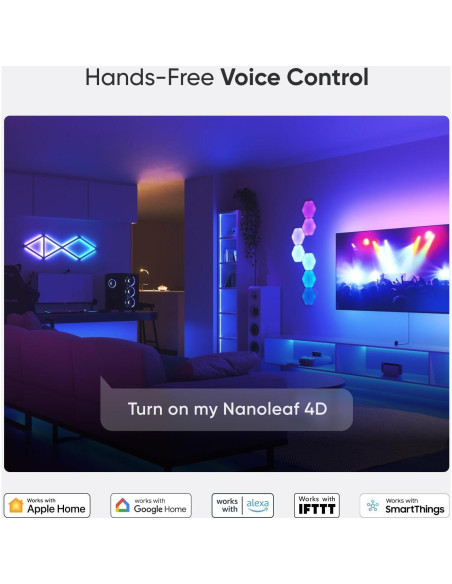 Nanoleaf 4D - Retroiluminación LED para TV hasta 216 cm