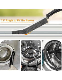 Juego de 3 cepillos de limpieza BSFRNF para rincones 2