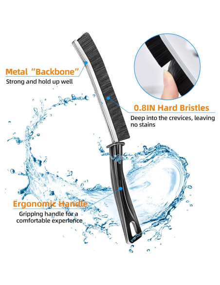 Juego de 3 cepillos de limpieza BSFRNF para rincones