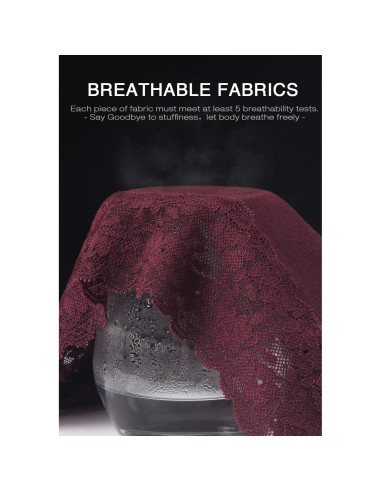 Bragas de Algodón Wealurre para Mujeres - Pack de Encaje