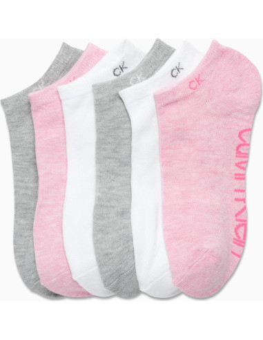 Calcetines Cortos Calvin Klein Paquete 6 Mujeres 4-10