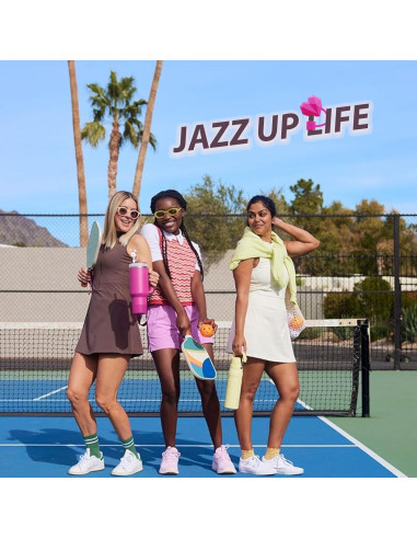 Juego de Accesorios Stanley Cup 6 Piezas Silicona Fucsia