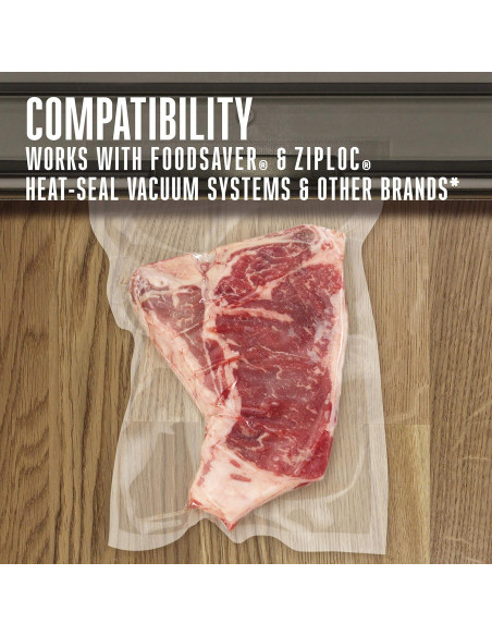 Bolsas de Sellado al Vacío Weston 2 Capas 3mm 100 Unidades