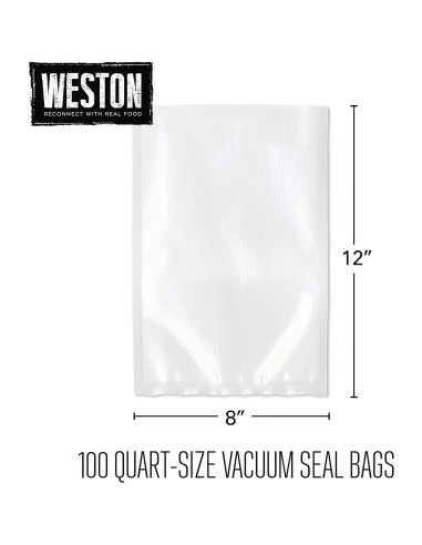 Bolsas de Sellado al Vacío Weston 2 Capas 3mm 100 Unidades