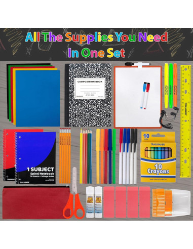 Kit Escolar Trail Maker 60 Piezas para Niños y Niñas