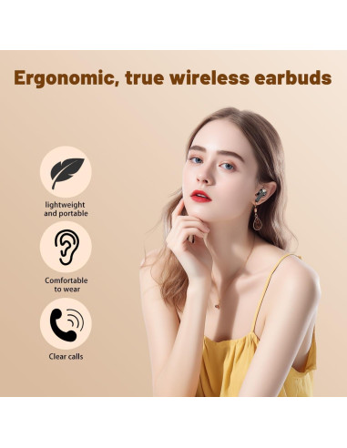 Auriculares Inalámbricos QJF-M85 Bluetooth 5.4 IPX7 50h Batería