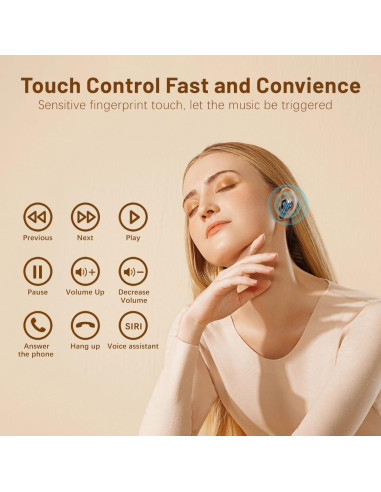 Auriculares Inalámbricos QJF-M85 Bluetooth 5.4 IPX7 50h Batería