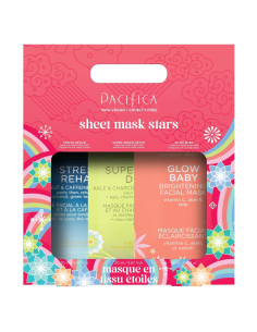 Set de 3 Máscaras Faciales Pacifica - Iluminadora, Detox y Calmante
