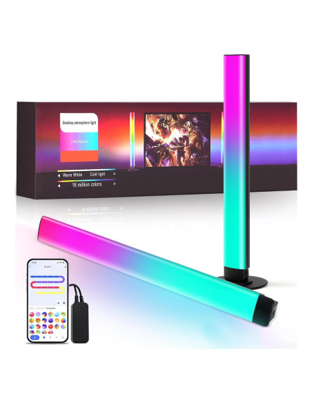 Barras de Luz LED RGB+IC SUNLINKCO 38 cm Control APP y Voz Barras de Luz LED RGB+IC SUNLINKCO 38 cm Control APP y Voz