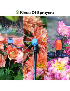 Kit de Riego por Goteo MIXC 69m - Boquillas Ajustables 2