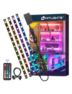 Luces de tira LED HitLights RGB 1.2m con control remoto