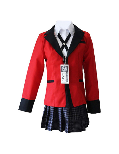 Disfraz Yumeko Jabami Cosplay Escolar 5 Piezas X-Grande